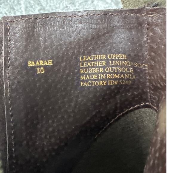 Steve Madden Women's Saarah Leather Stacked Heel Booties Distressed Size 10 NWOB - Picture 6 of 9